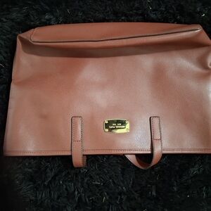 Michael Kors Brown Cosmetic Bag Leather Classic